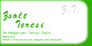 zsolt tercsi business card